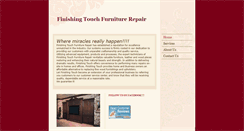 Desktop Screenshot of finishingtouchfurniturerepair.com
