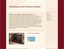 Tablet Screenshot of finishingtouchfurniturerepair.com